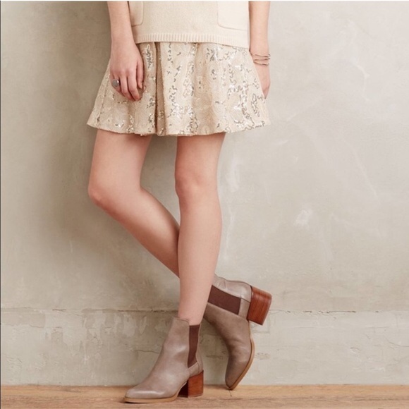 Anthropologie Tracy Reese Sequin Overlap Mini Skirt - Picture 2 of 8